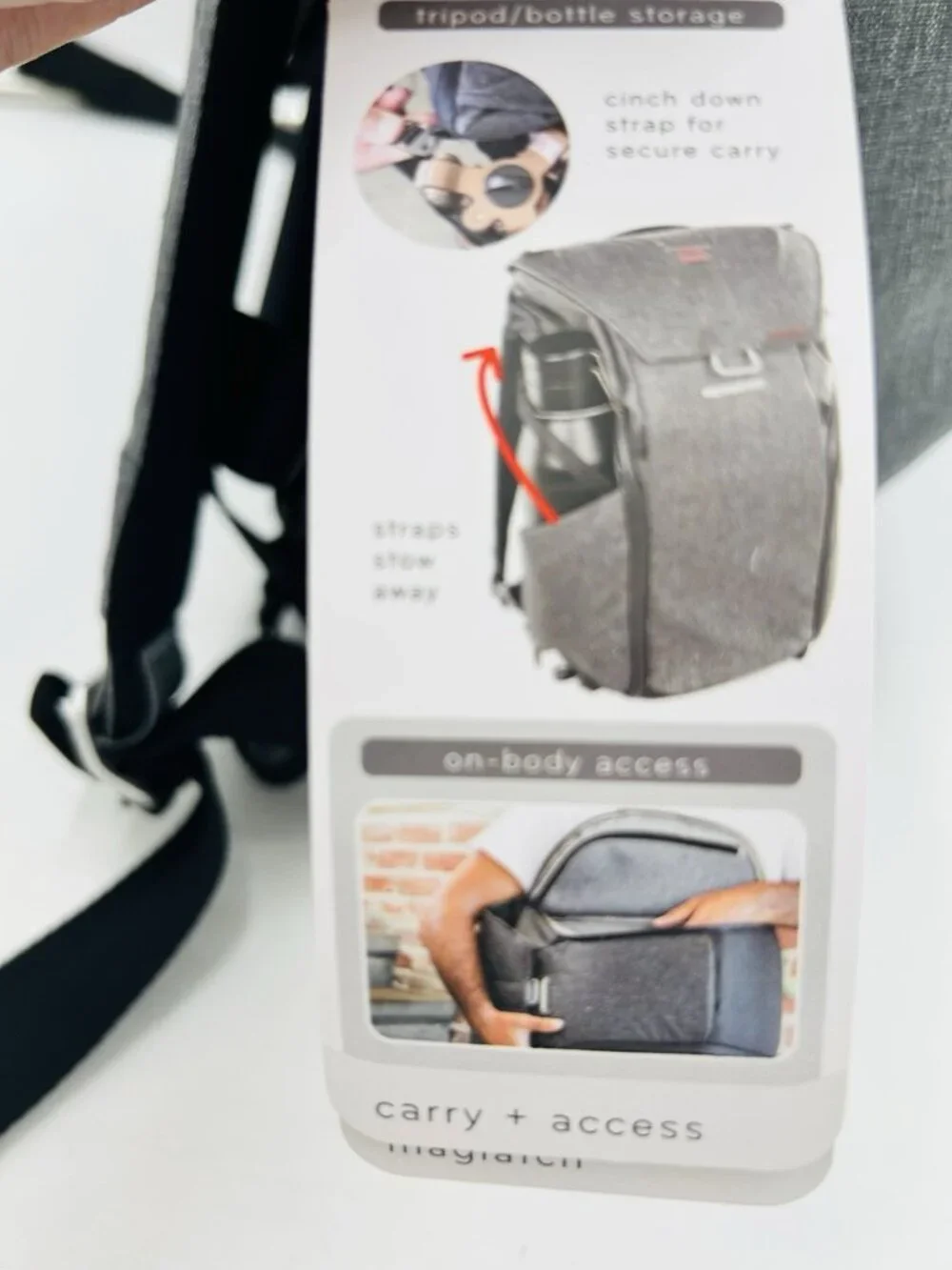 Peak Design Everyday Backpack 20L v1 Camera Bag Gray BB-20-AS-1 NEW